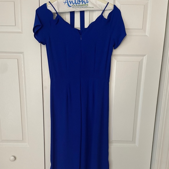 Monteau Blue Scalloped Jumpsuit - Picture 2 of 3